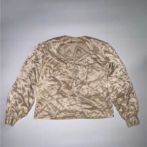 Gunne Sax Tan Blouse